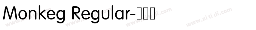 Monkeg Regular字体转换 Monkeg Regular字体转换